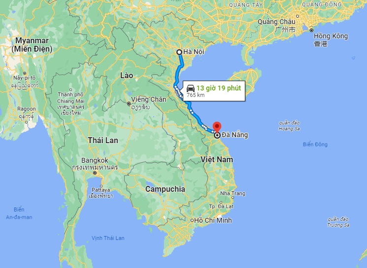 distance from hanoi to da nang - Hình 4