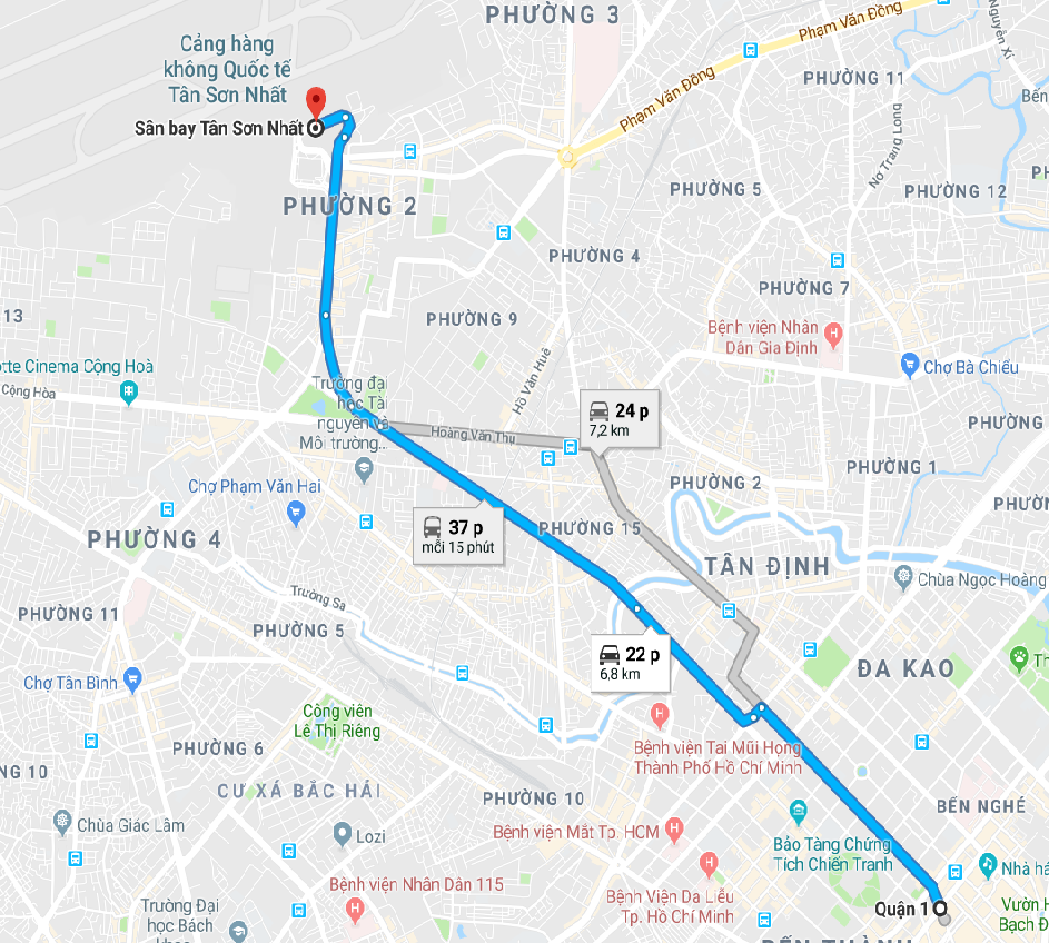đường đi đến sân bay tân sơn nhất - Hình 2