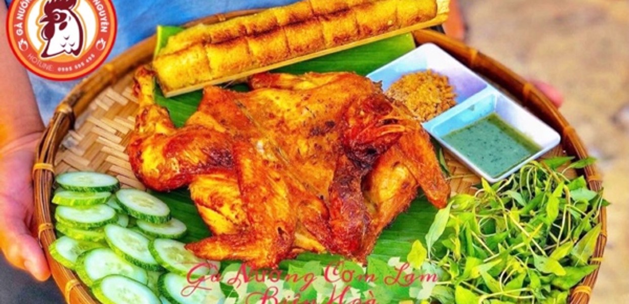 gà nướng cơm lam biên hoà