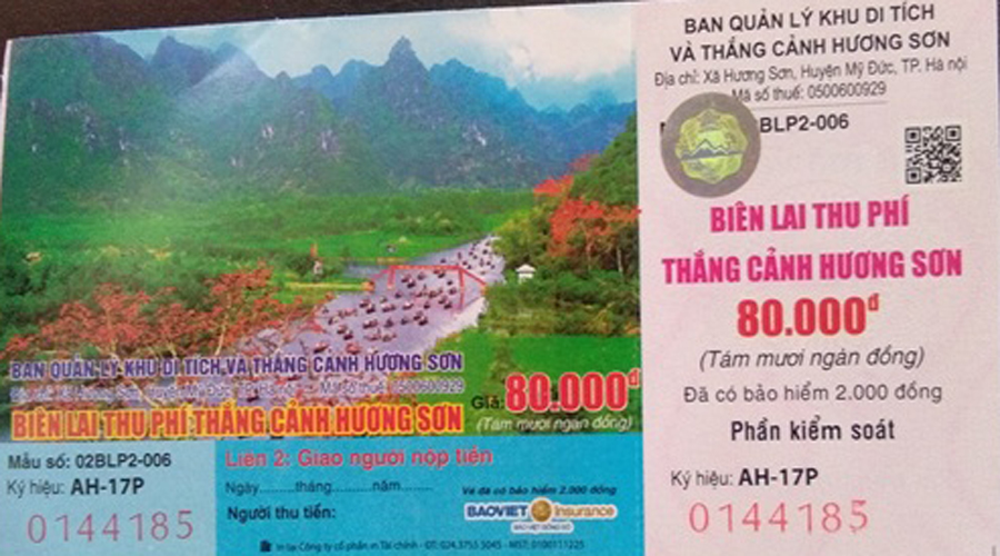 giá vé cáp treo chùa hương - Hình 1