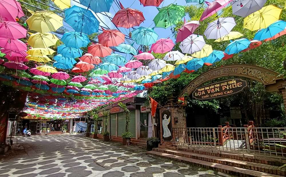 hình ảnh làng lụa vạn phúc - Hình 1