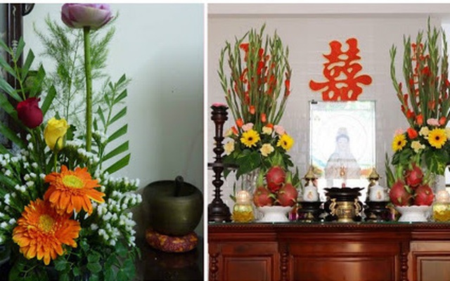 hoa cúng bàn thờ - Hình 4
