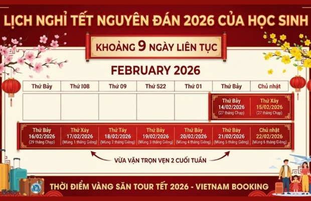 học sinh được nghỉ tết 2026 bao nhiêu ngày - Hình 2