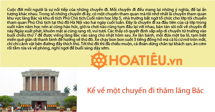 kể về chuyến đi thăm lăng bác - Hình 4