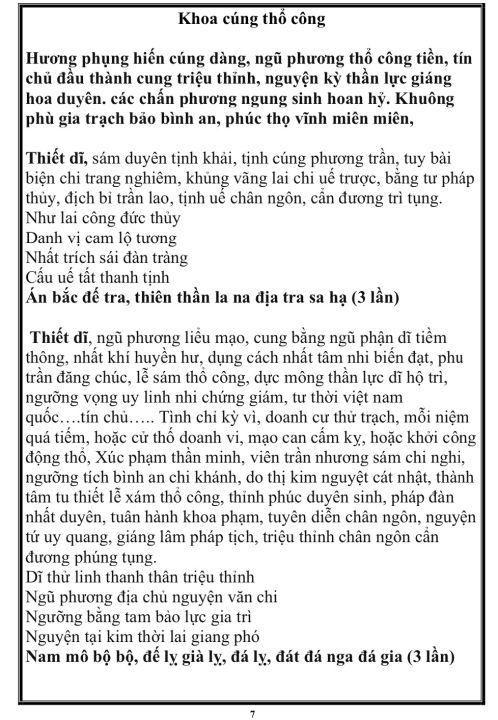 khoa cúng thổ công - Hình 1