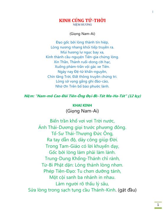 kinh cúng tứ thời - Hình 5