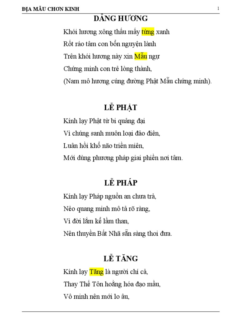 kinh cúng tứ thời phật mẫu - Hình 5