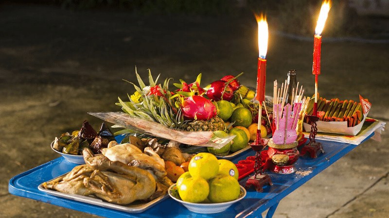 lễ cúng giao thừa ngoài trời - Hình 3