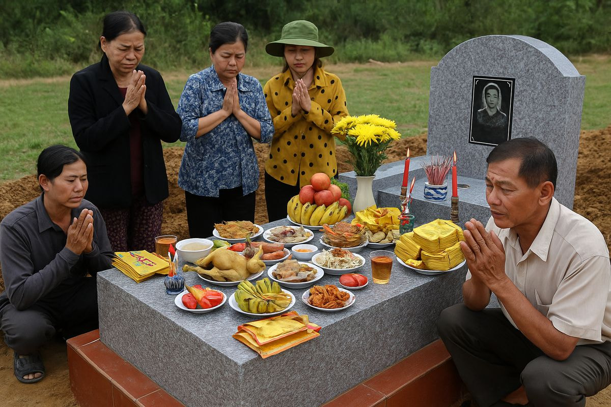 lễ vật cúng tạ mộ mới xây xong - Hình 3