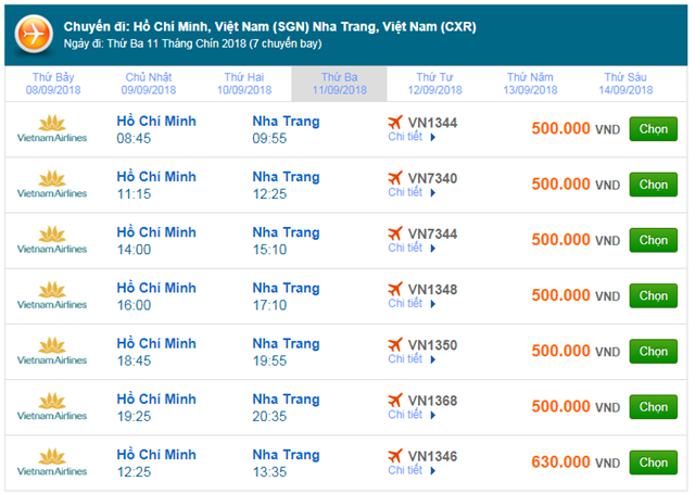 lịch bay hà nội nha trang vietnam airline - Hình 5