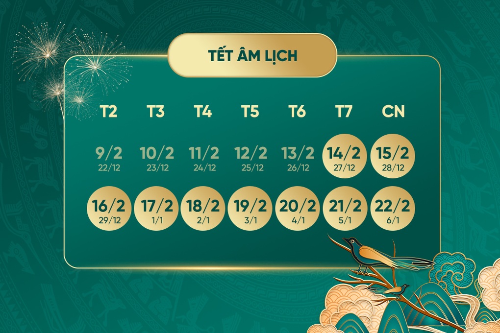 lịch nghỉ tết nguyên đán 2026 hà nội