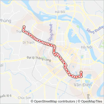 bản đồ lộ trình xe bus 29 Hà Nội mới nhất chi tiết