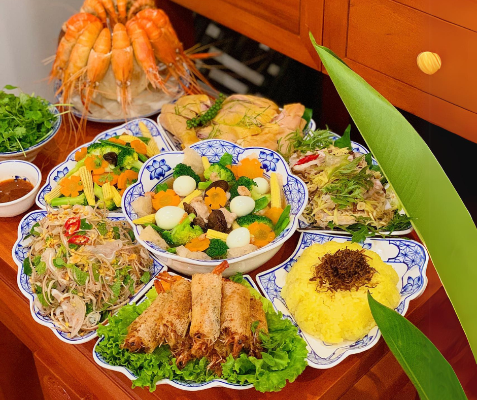 mâm cỗ cúng