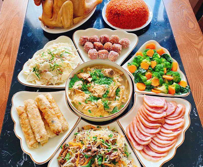 mâm cơm cúng - Hình 4