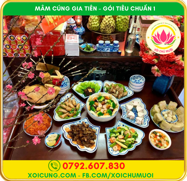 mâm cơm cúng gia tiên - Hình 5