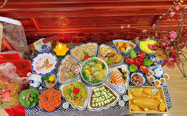mâm cơm cúng gia tiên