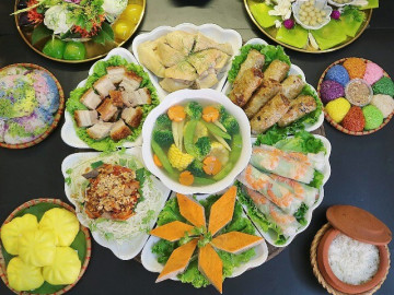 mâm cơm cúng rằm