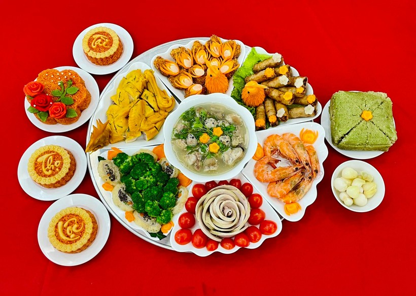 mâm cơm cúng tất niên - Hình 4