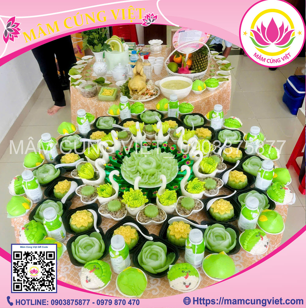 mâm cúng đầy tháng bé trai - Hình 4