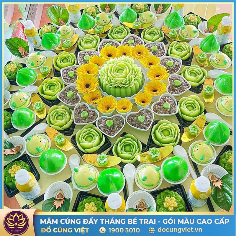 mâm cúng đầy tháng cho bé trai - Hình 4