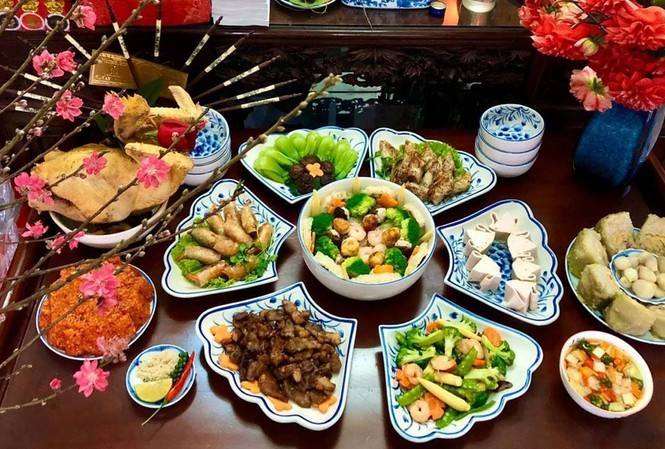 mâm cúng đêm giao thừa