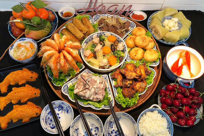mâm cúng ông công ông táo miền bắc
