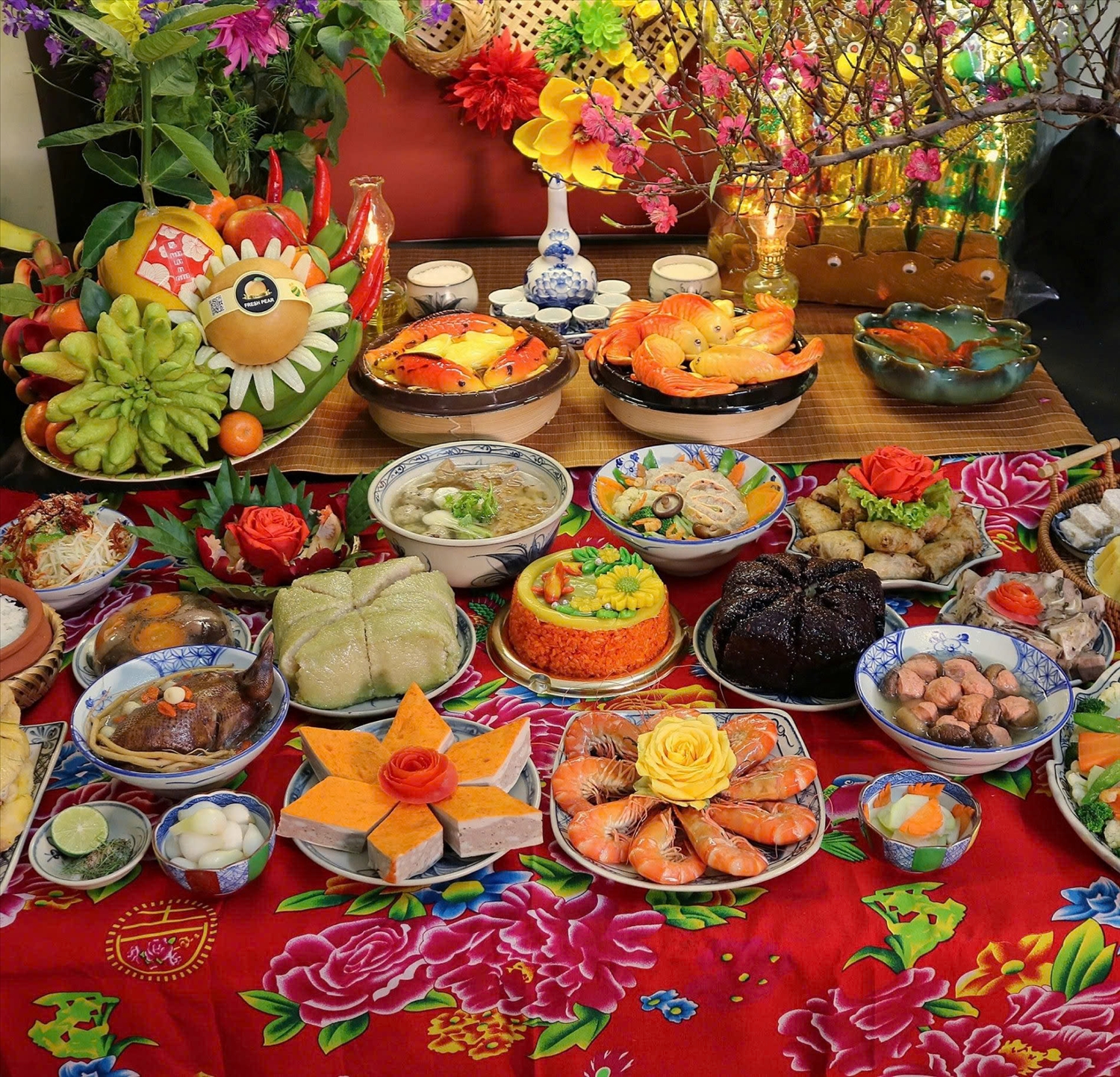 mâm cúng ông táo miền nam