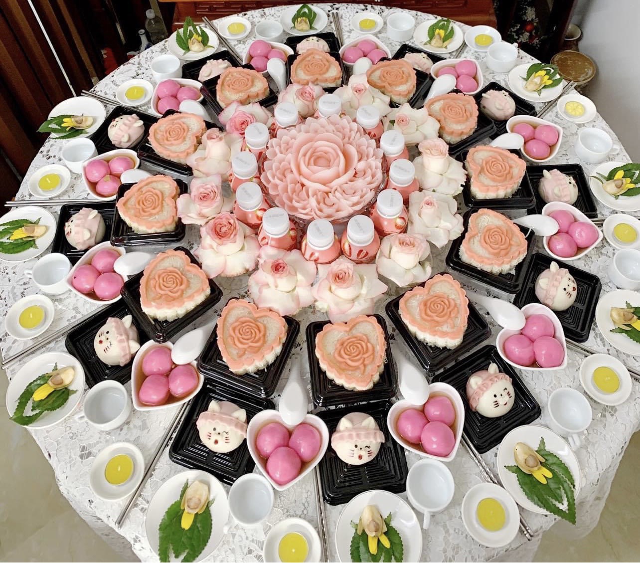 mâm cúng thôi nôi cho bé gái - Hình 5