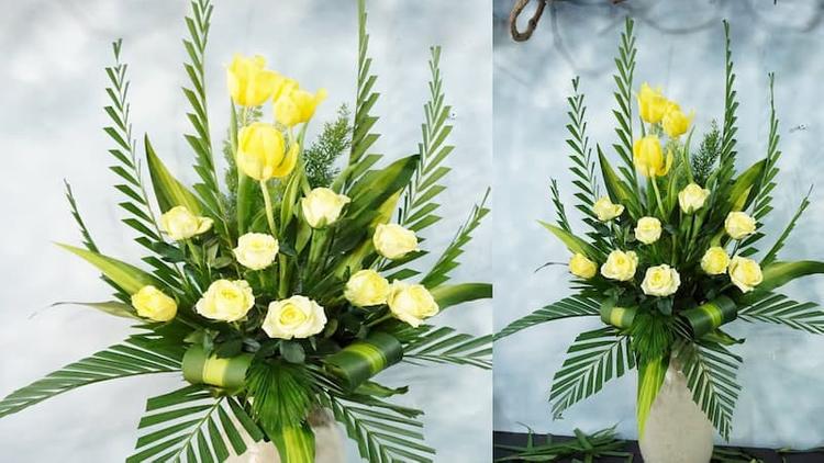 mẫu cắm hoa bàn thờ đẹp - Hình 4