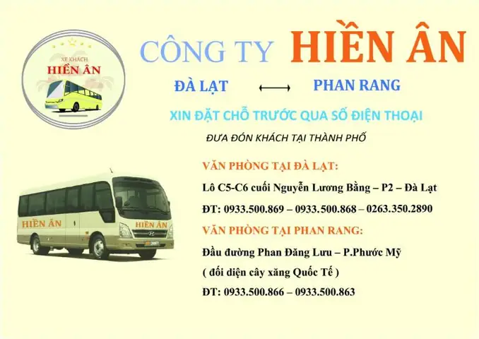 Đánh Giá Chi Tiết Nhà Xe Hiền Ân: Tuyến Đà Lạt – Ninh Thuận Uy Tín