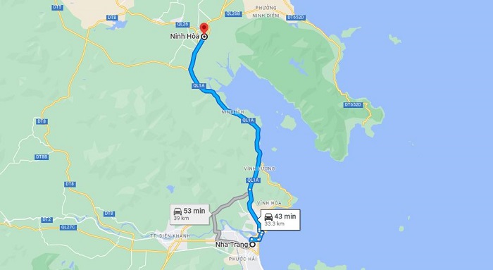 ninh hòa cách nha trang bao nhiều km
