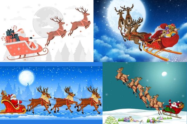 ông già noel cưỡi mấy con tuần lộc - Hình 3