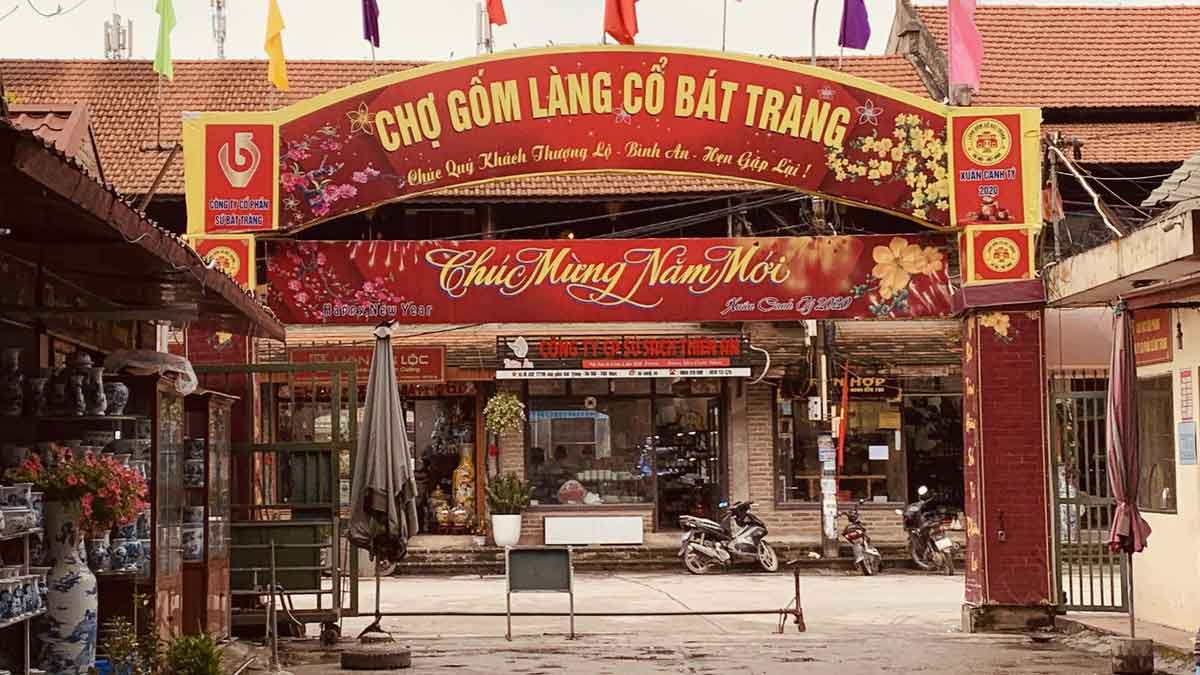phong cảnh làng gốm bát tràng - Hình 4