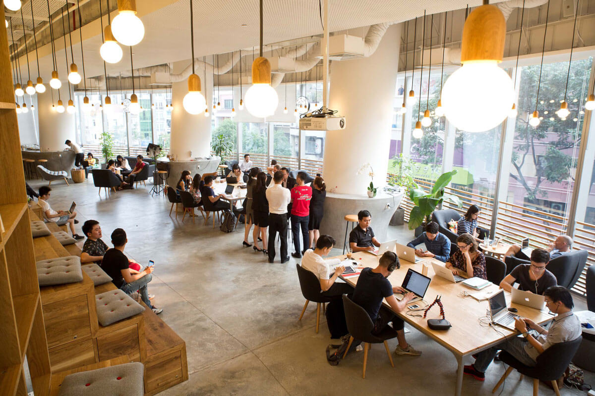 quán cafe làm việc gần đây