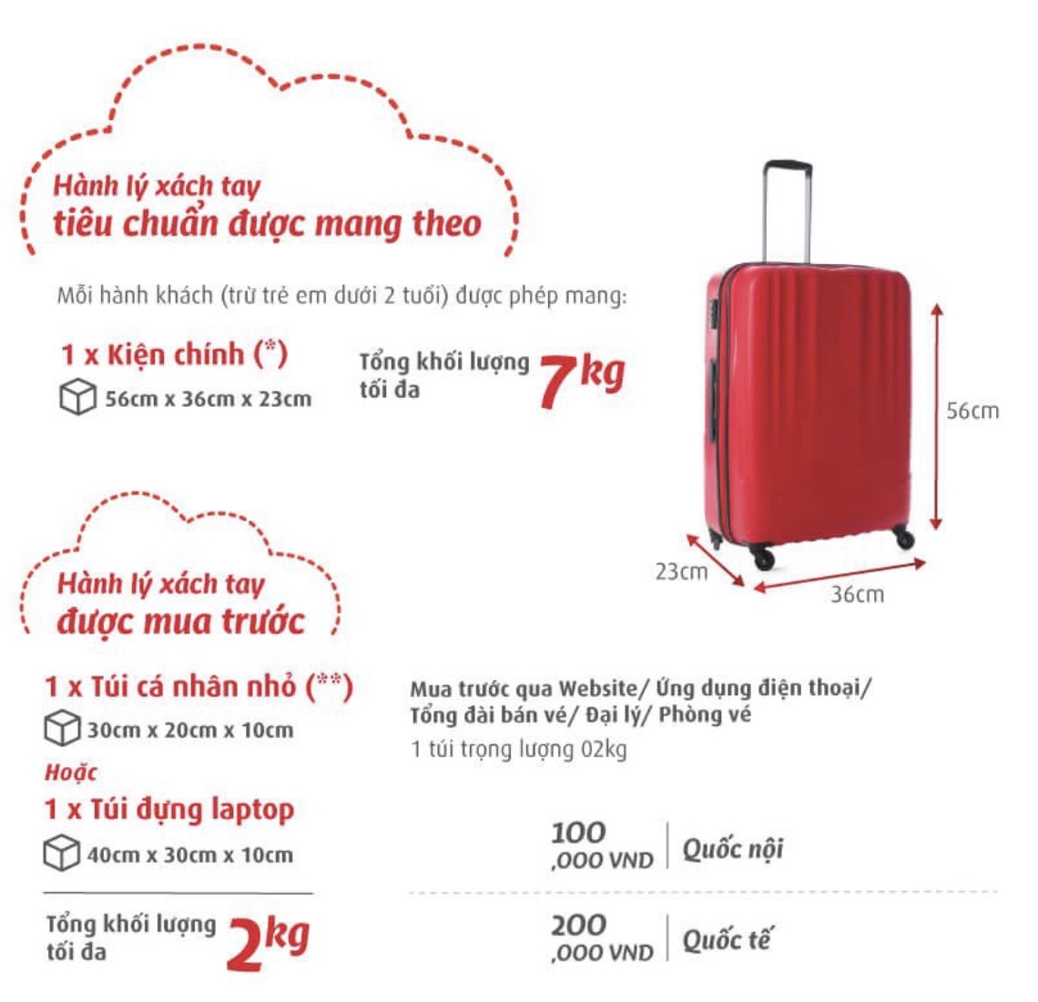 quy định hành lý của vietjet - Hình 3