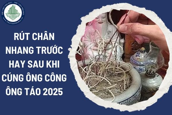 tỉa chân nhang trước hay sau cúng ông táo