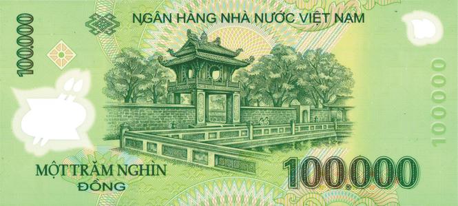 tờ 100 nghìn in hình gì