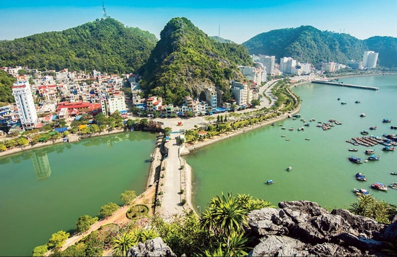 trung tâm thị trấn cát bà