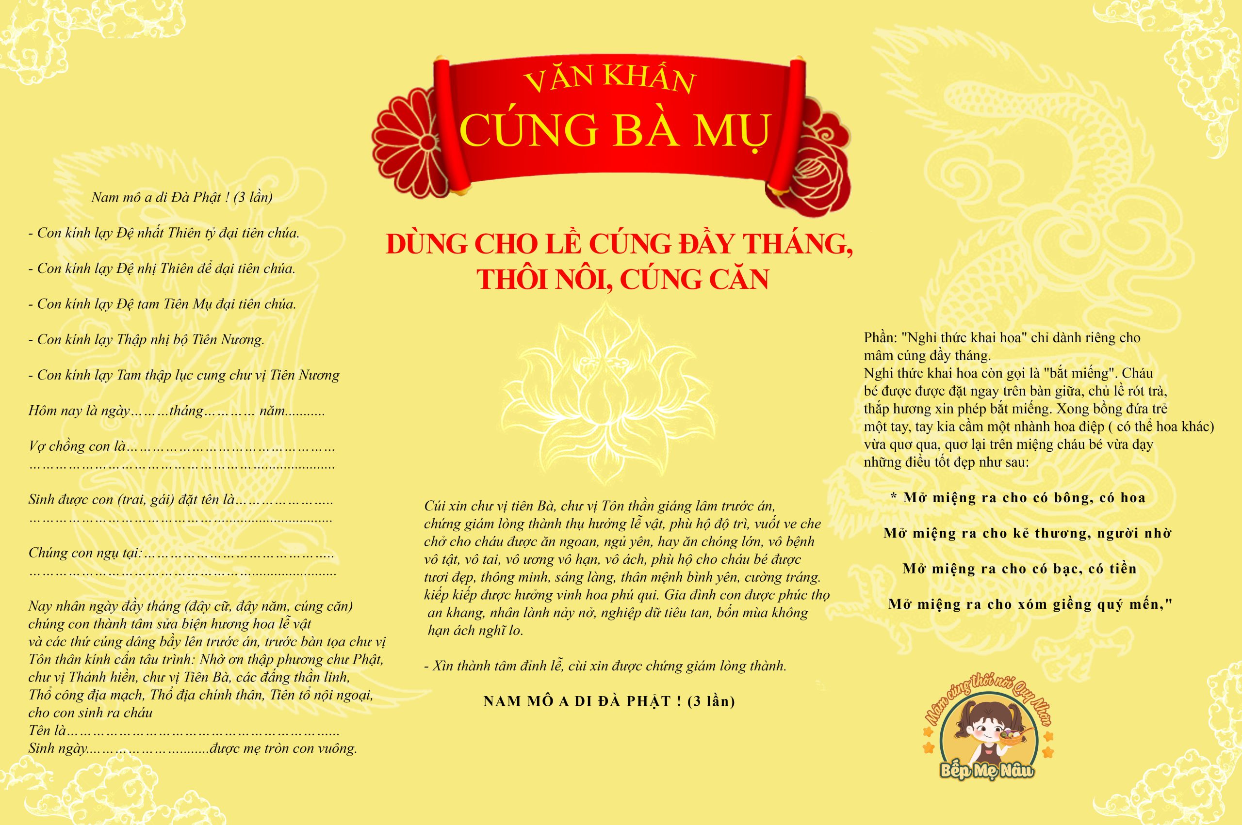văn cúng đầy tháng cho bé trai - Hình 3