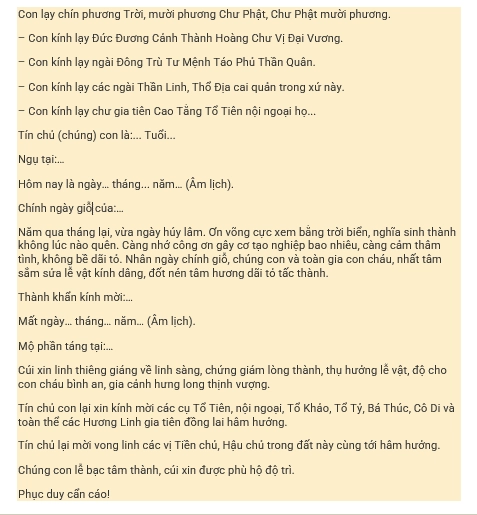 văn cúng hoá vàng - Hình 5