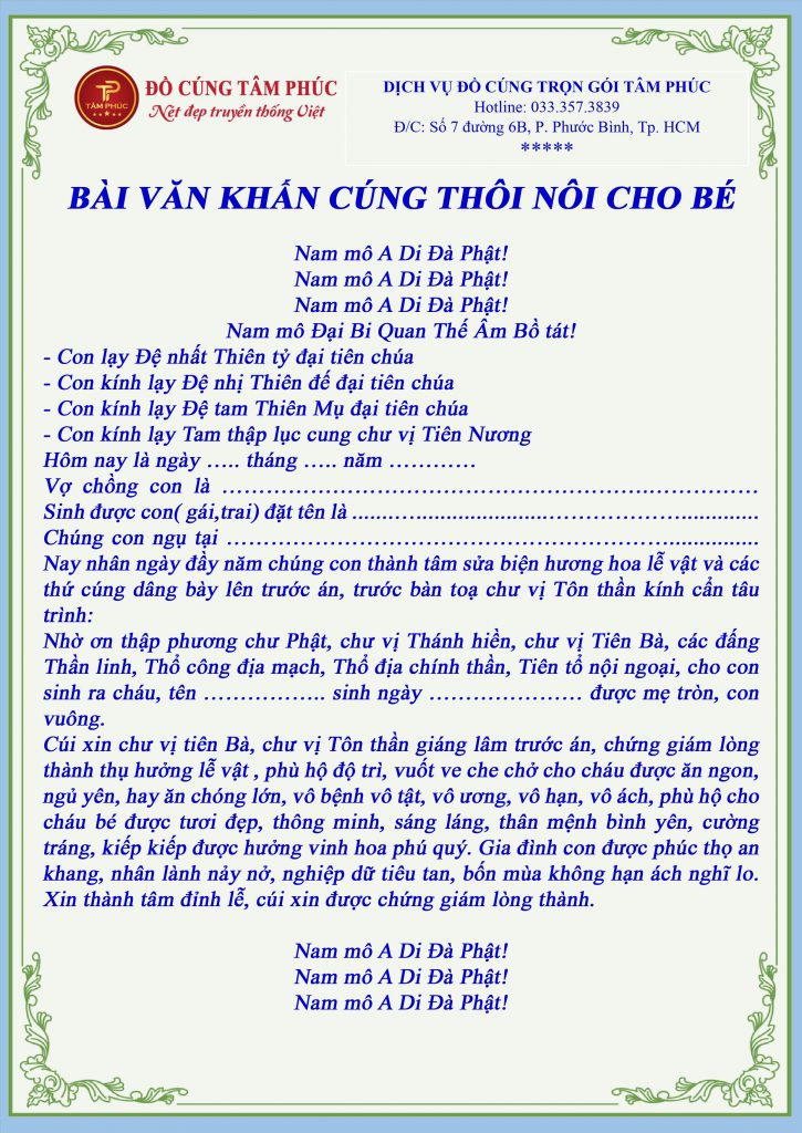 văn cúng thôi nôi - Hình 4