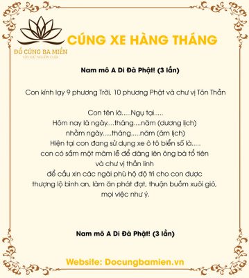 văn cúng xe hàng tháng - Hình 5