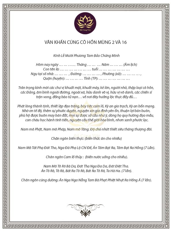 văn khấn cúng 16 - Hình 3
