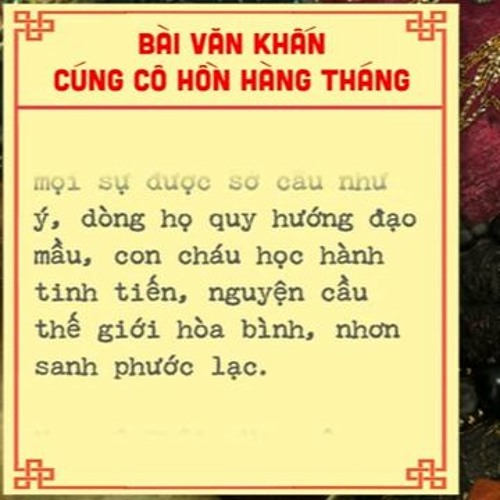 văn khấn cúng các bác