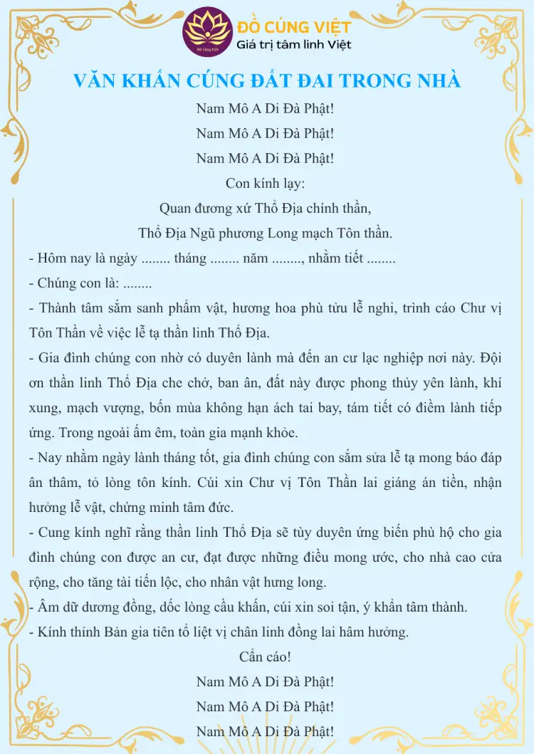văn khấn cúng đất đai - Hình 3