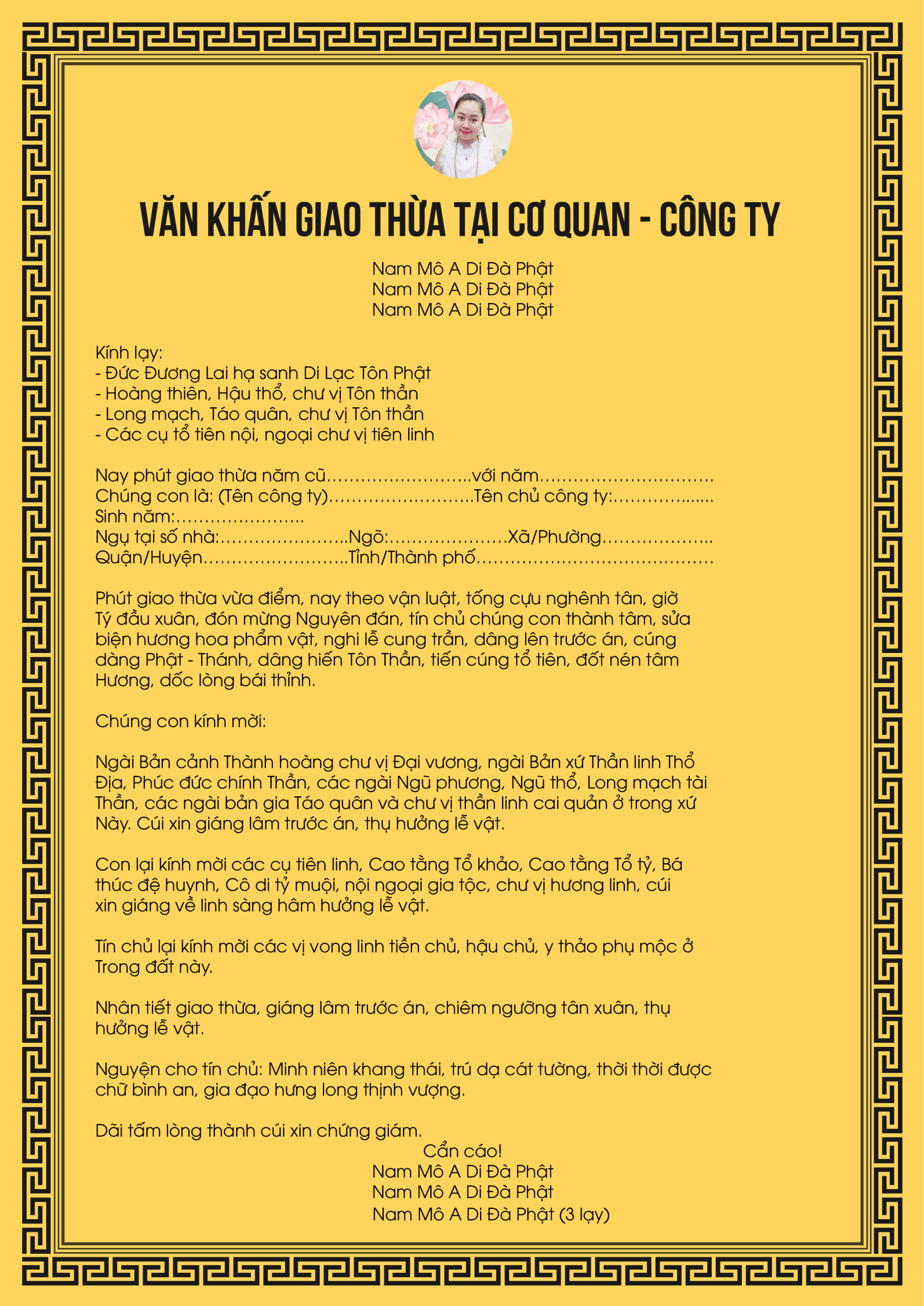 văn khấn cúng giao thừa năm 2022 - Hình 3