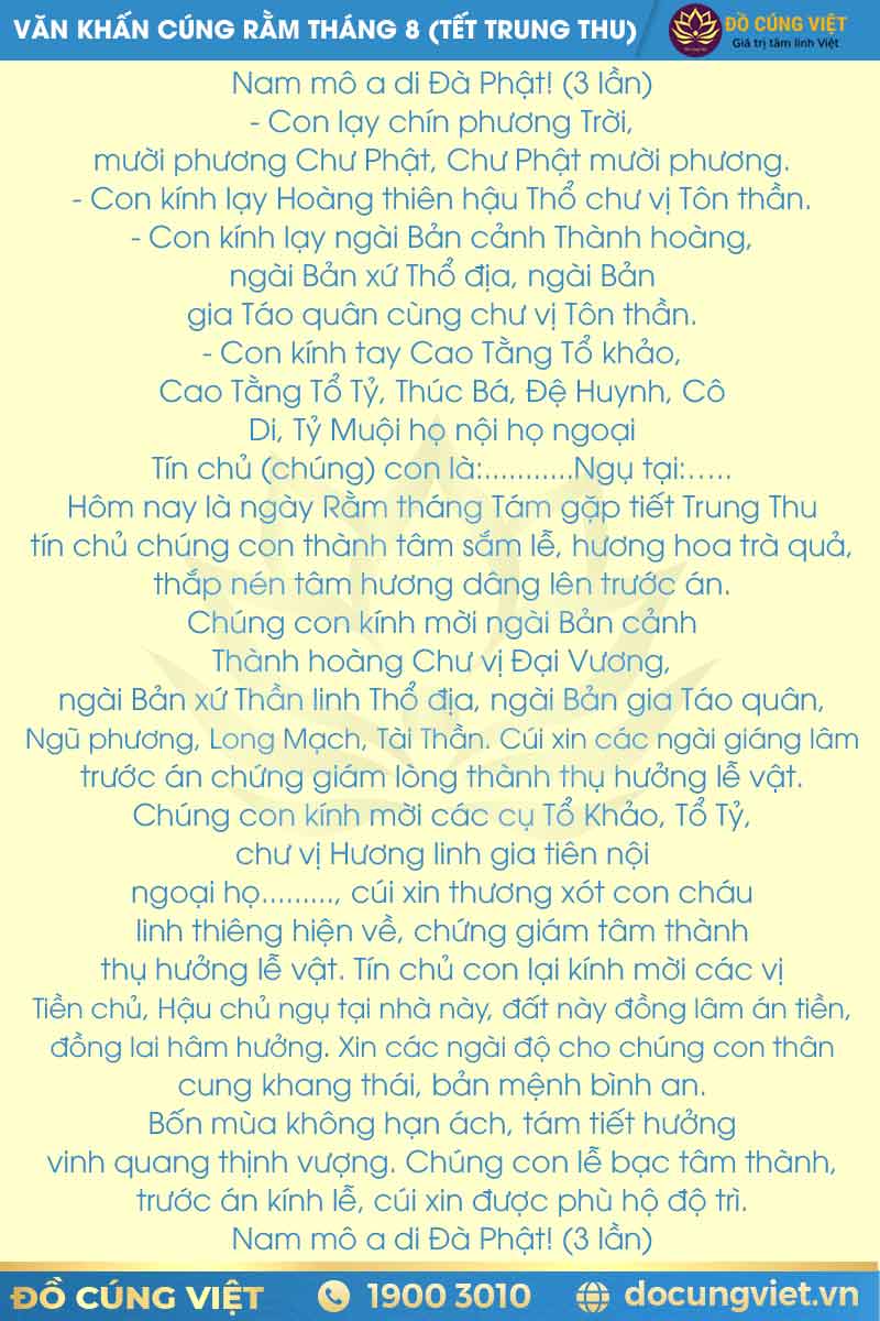 văn khấn cúng rằm tháng - Hình 5