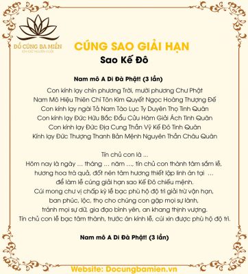 văn khấn cúng sao - Hình 3