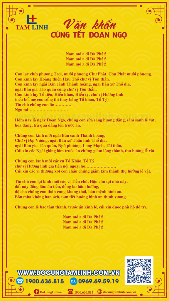 văn khấn cúng tết đoan ngọ - Hình 5