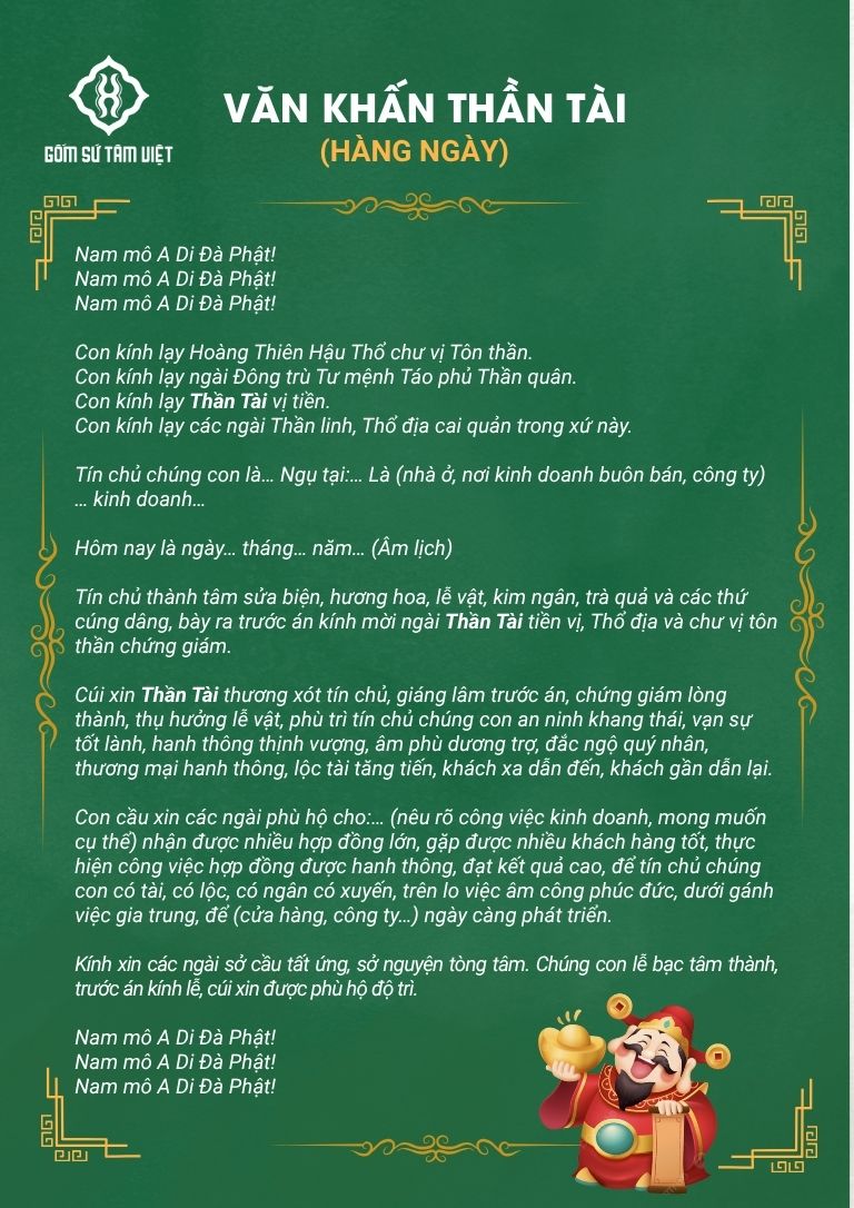 văn khấn cúng thần tài - Hình 4
